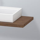 Duravit L-Cube countertop for 1 countertop basin / drop-in basin dark walnut