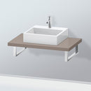 Duravit L-Cube countertop for 1 countertop basin / drop-in basin matt basalt