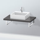 Duravit L-Cube countertop for 1 countertop basin / drop-in basin matt graphite