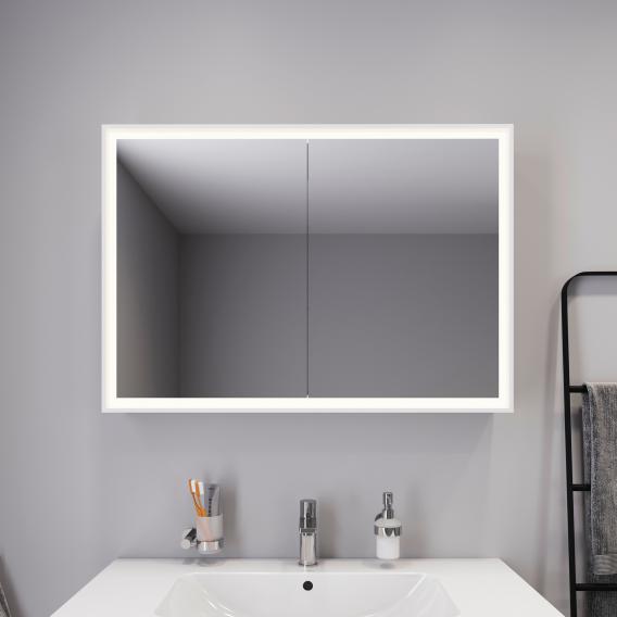Duravit L-Cube mirror cabinet with lighting and 2 doors