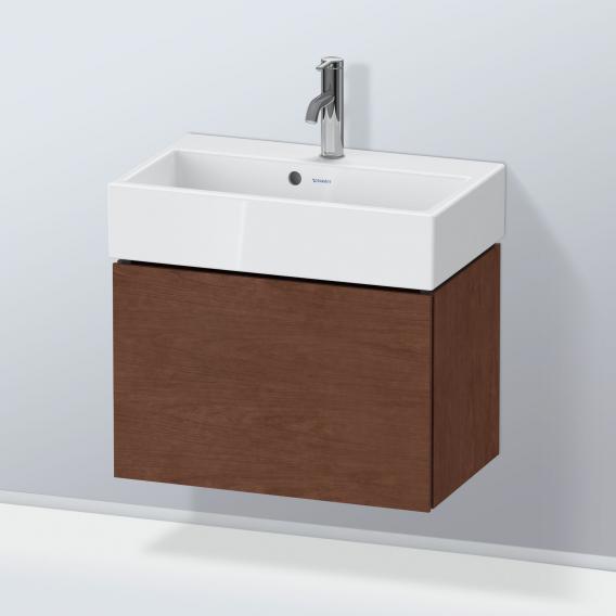 Duravit L-Cube 梳妝台 緊湊型，附 1 個拉出式隔層，內部系統為楓木