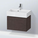 Duravit L-Cube vanity unit Compact with 1 pull-out compartment, with interior system in maple