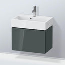 Duravit L-Cube vanity unit Compact with 1 pull-out compartment, with interior system walnut
