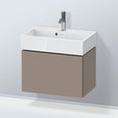 Duravit L-Cube vanity unit Compact with 1 pull-out compartment, with interior system walnut