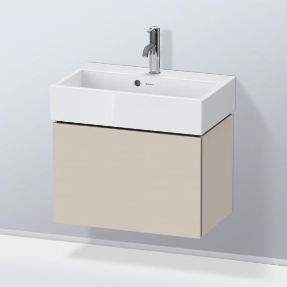 Duravit L-Cube 梳妝台 緊湊型，附 1 個拉出式隔層，內部系統為楓木