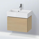 Duravit L-Cube vanity unit Compact with 1 pull-out compartment, with interior system walnut