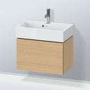 Duravit L-Cube vanity unit Compact with 1 pull-out compartment, with interior system walnut