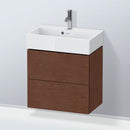 Duravit L-Cube vanity unit Compact with 2 pull-out compartments, with interior system walnut