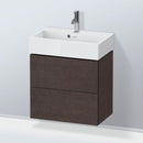 Duravit L-Cube vanity unit Compact with 2 pull-out compartments, with interior system walnut