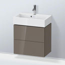 Duravit L-Cube vanity unit Compact with 2 pull-out compartments, with interior system walnut