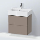Duravit L-Cube vanity unit Compact with 2 pull-out compartments, with interior system walnut