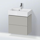 Duravit L-Cube vanity unit Compact with 2 pull-out compartments, with interior system walnut