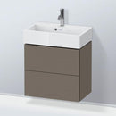 Duravit L-Cube vanity unit Compact with 2 pull-out compartments, with interior system walnut