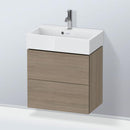 Duravit L-Cube vanity unit Compact with 2 pull-out compartments, with interior system walnut