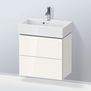 Duravit L-Cube vanity unit Compact with 2 pull-out compartments, with interior system in maple