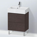 Duravit L-Cube vanity unit Compact with 2 pull-out compartments, with interior system in maple