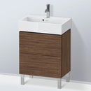 Duravit L-Cube vanity unit Compact with 2 pull-out compartments, with interior system walnut
