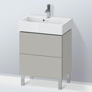 Duravit L-Cube vanity unit Compact with 2 pull-out compartments, with interior system walnut