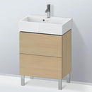 Duravit L-Cube vanity unit Compact with 2 pull-out compartments, with interior system walnut