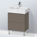 Duravit L-Cube vanity unit Compact with 2 pull-out compartments, with interior system in maple