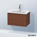 Duravit L-Cube vanity unit Compact with 1 pull-out compartment, with interior system walnut