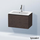 Duravit L-Cube vanity unit Compact with 1 pull-out compartment, with interior system in maple