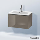 Duravit L-Cube vanity unit Compact with 1 pull-out compartment, with interior system walnut
