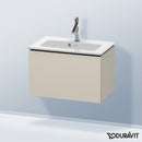 Duravit L-Cube vanity unit Compact with 1 pull-out compartment, with interior system walnut