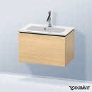 Duravit L-Cube vanity unit Compact with 1 pull-out compartment, with interior system walnut
