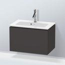 Duravit L-Cube vanity unit Compact with 1 pull-out compartment, with interior system in maple