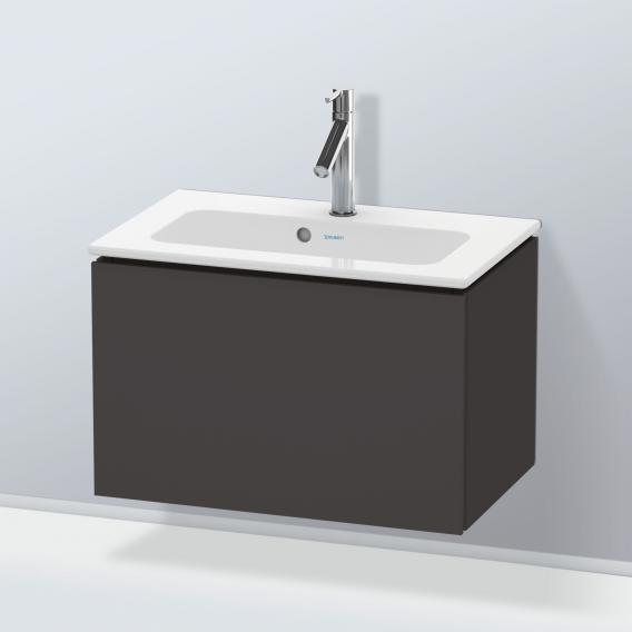 Duravit L-Cube 梳妝台 緊湊型，附 1 個拉出式隔層，內部系統為楓木