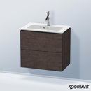 Duravit L-Cube vanity unit Compact with 2 pull-out compartments, with interior system in maple