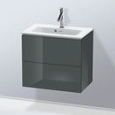 Duravit L-Cube vanity unit Compact with 2 pull-out compartments, with interior system in maple