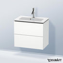 Duravit L-Cube vanity unit Compact with 2 pull-out compartments, with interior system in maple