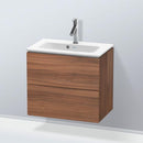Duravit L-Cube vanity unit Compact with 2 pull-out compartments, with interior system walnut