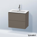 Duravit L-Cube vanity unit Compact with 2 pull-out compartments, with interior system in maple