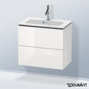 Duravit L-Cube vanity unit Compact with 2 pull-out compartments, with interior system walnut