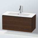 Duravit L-Cube vanity unit Compact with 1 pull-out compartment, with interior system walnut