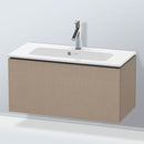 Duravit L-Cube vanity unit Compact with 1 pull-out compartment, with interior system walnut