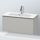 Duravit L-Cube vanity unit Compact with 1 pull-out compartment, with interior system walnut