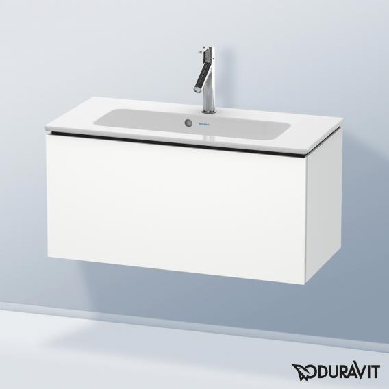 Duravit L-Cube 梳妝台 緊湊型，附 1 個拉出式隔層，內部系統為楓木