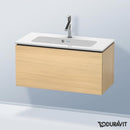 Duravit L-Cube vanity unit Compact with 1 pull-out compartment, with interior system in maple