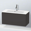 Duravit L-Cube vanity unit Compact with 1 pull-out compartment, with interior system walnut