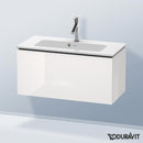 Duravit L-Cube vanity unit Compact with 1 pull-out compartment, with interior system in maple