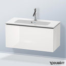 Duravit L-Cube vanity unit Compact with 1 pull-out compartment, with interior system walnut
