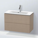 Duravit L-Cube vanity unit Compact with 2 pull-out compartments, with interior system in maple