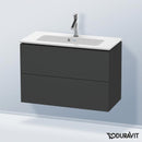 Duravit L-Cube vanity unit Compact with 2 pull-out compartments, with interior system in maple