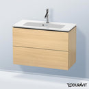 Duravit L-Cube vanity unit Compact with 2 pull-out compartments, with interior system in maple