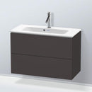 Duravit L-Cube vanity unit Compact with 2 pull-out compartments, with interior system walnut