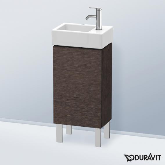 Duravit L-Cube 洗手盆盥洗台，附 1 門拉絲深色橡木